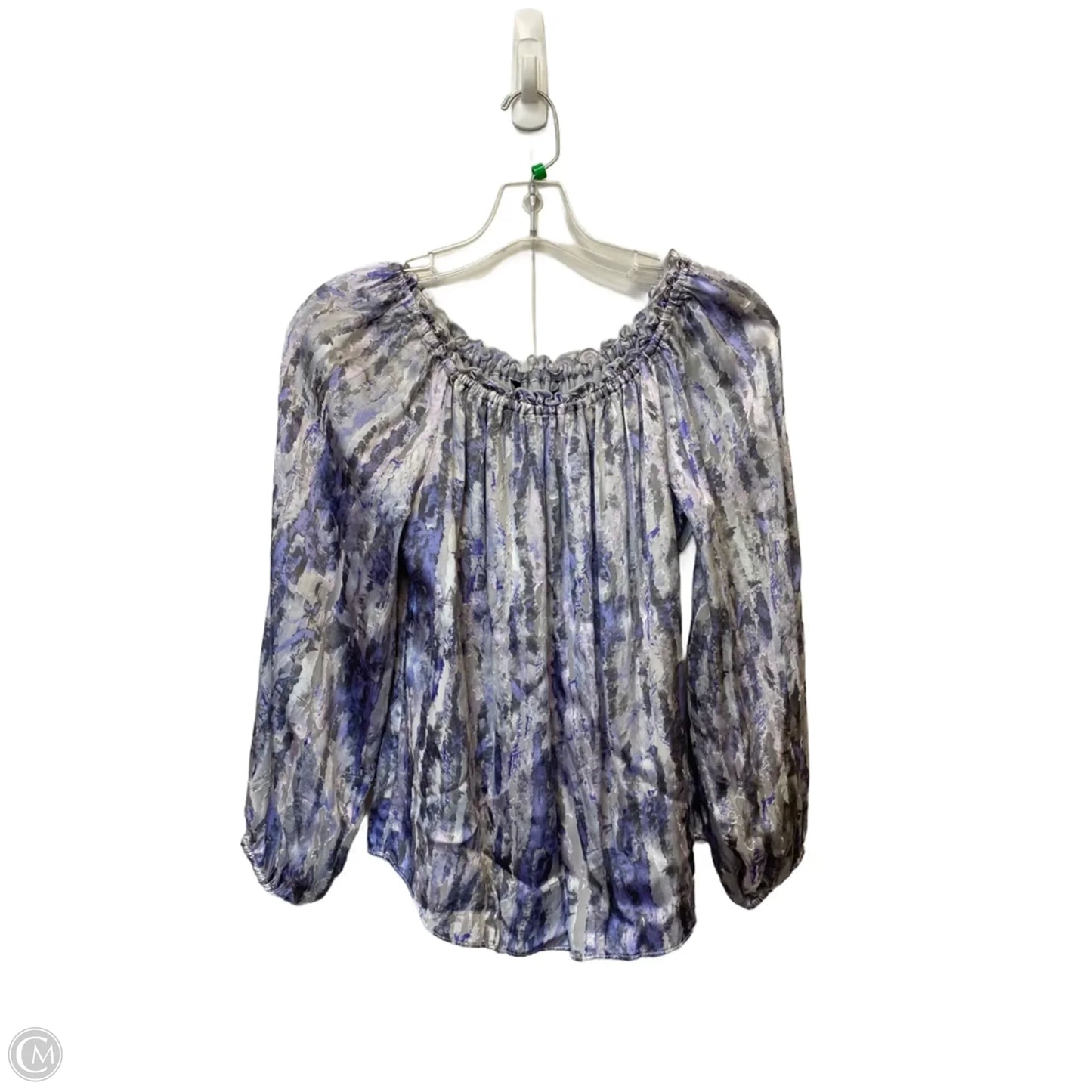 Top Long Sleeve By White House Black Market In Purple, Size: Xs