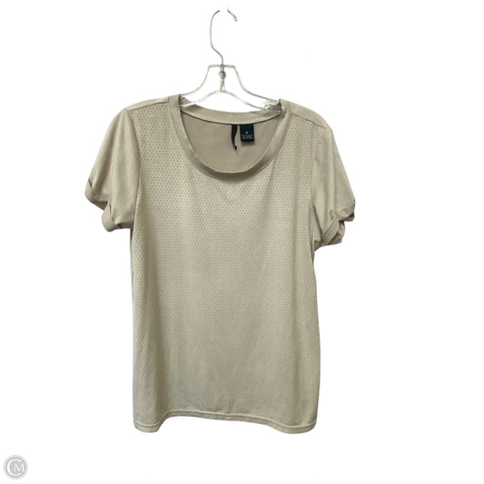 Top Short Sleeve By New Directions In Cream, Size: M