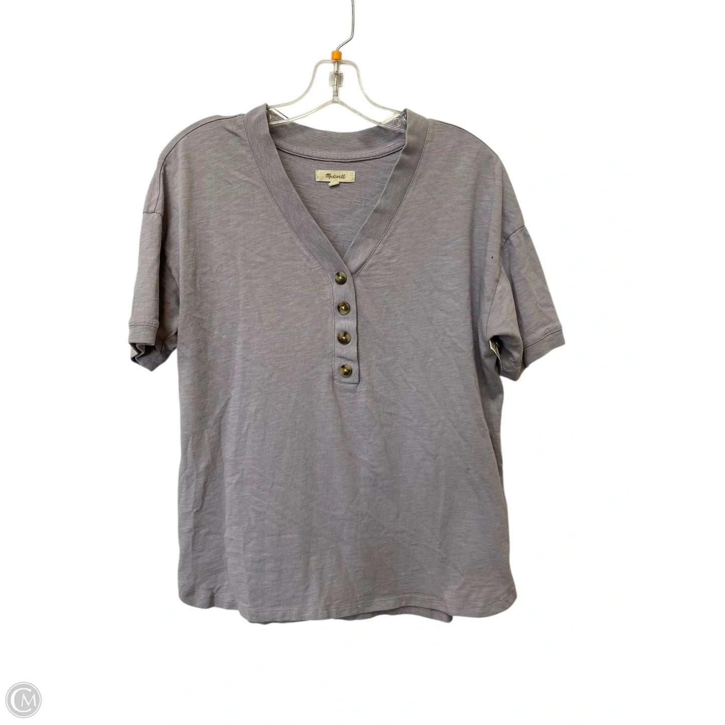 Top Short Sleeve By Madewell In Purple, Size: S