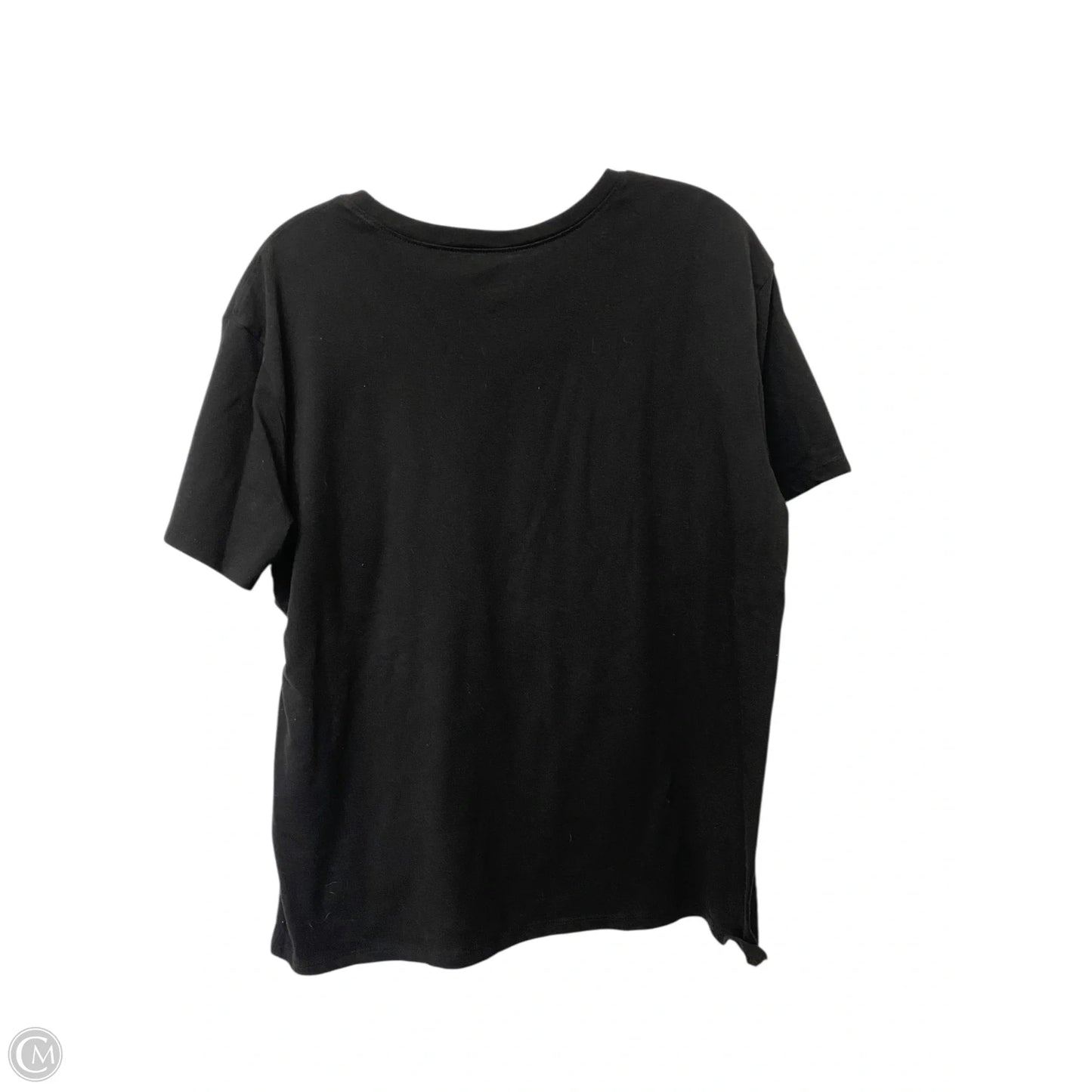 Top Short Sleeve By Clothes Mentor In Black, Size: L
