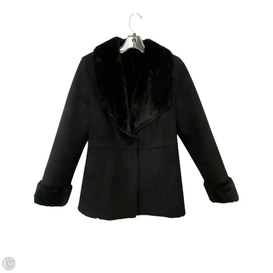 Coat Faux Fur & Sherpa By White House Black Market In Black, Size: S