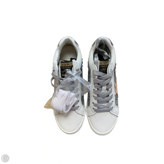Shoes Sneakers By Vintage Havana In Silver & White, Size: 8.5
