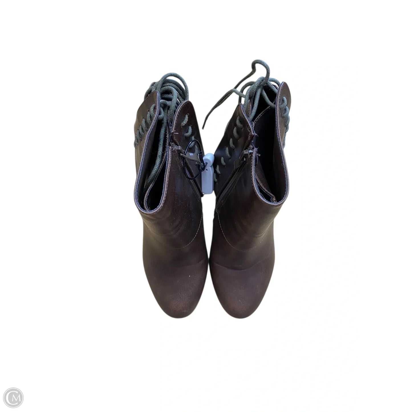 Boots Ankle Heels By Clothes Mentor In Brown, Size: 8