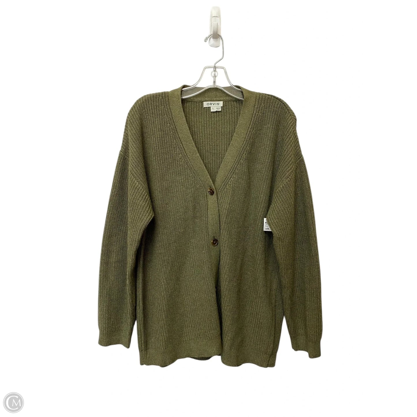 Cardigan By Orvis In Green, Size: L