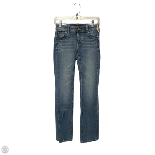 Jeans Boot Cut By White House Black Market In Blue Denim, Size: 0