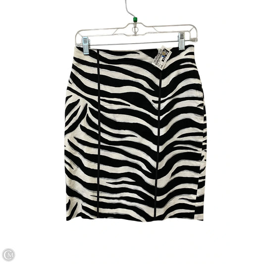 Skirt Mini & Short By White House Black Market In Zebra Print, Size: 0