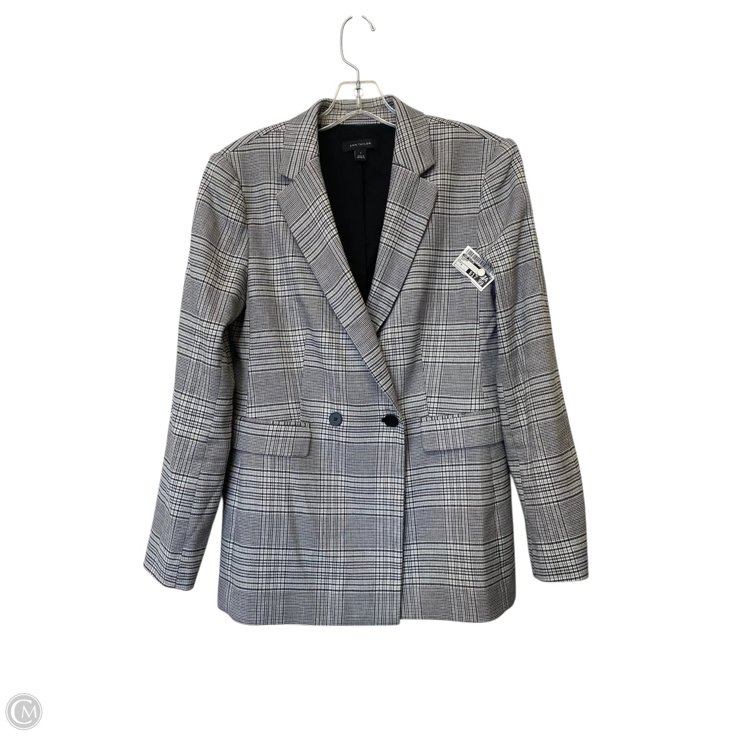 Blazer By Ann Taylor In Grey, Size: 2