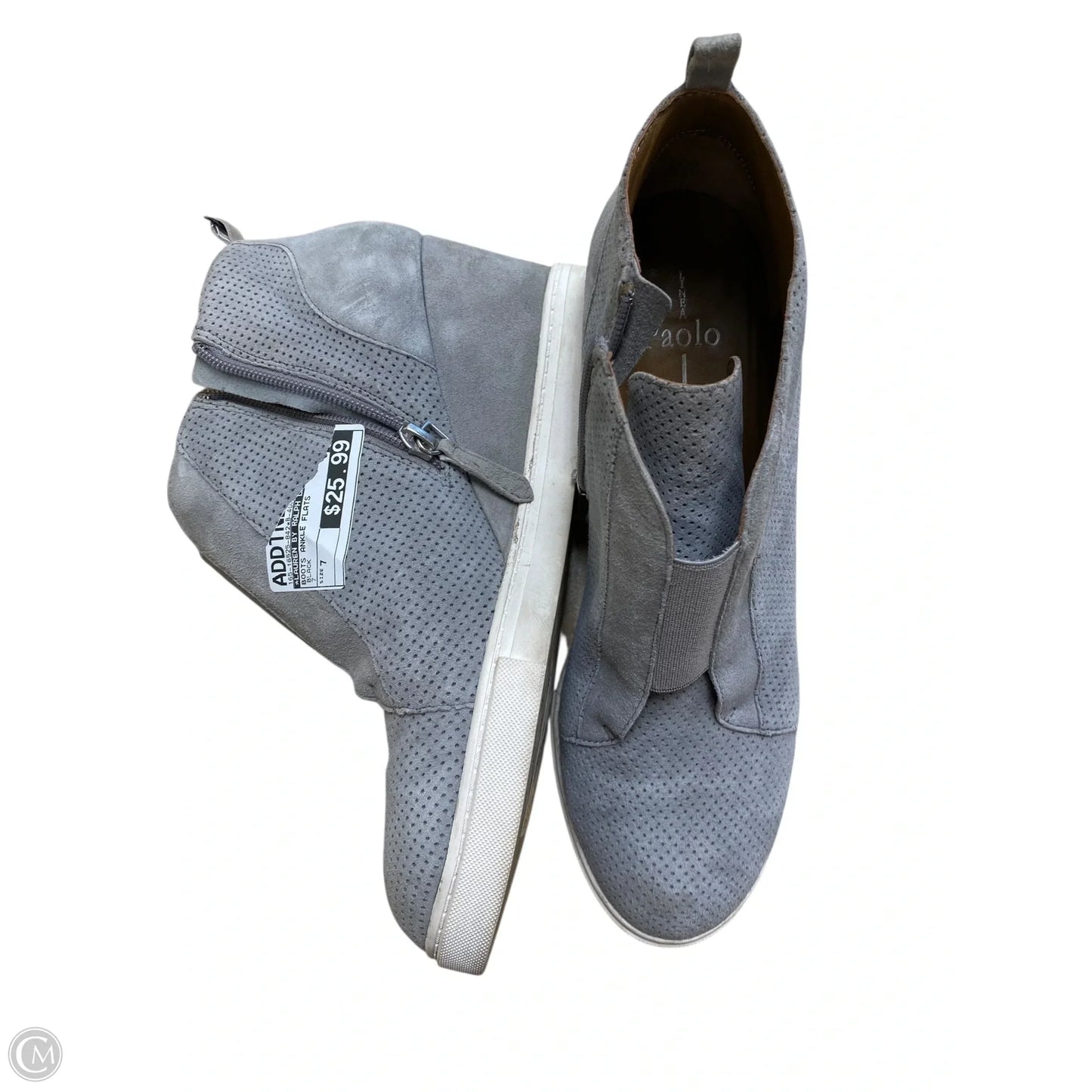 Shoes Sneakers Platform By Linea Paolo In Grey, Size: 9