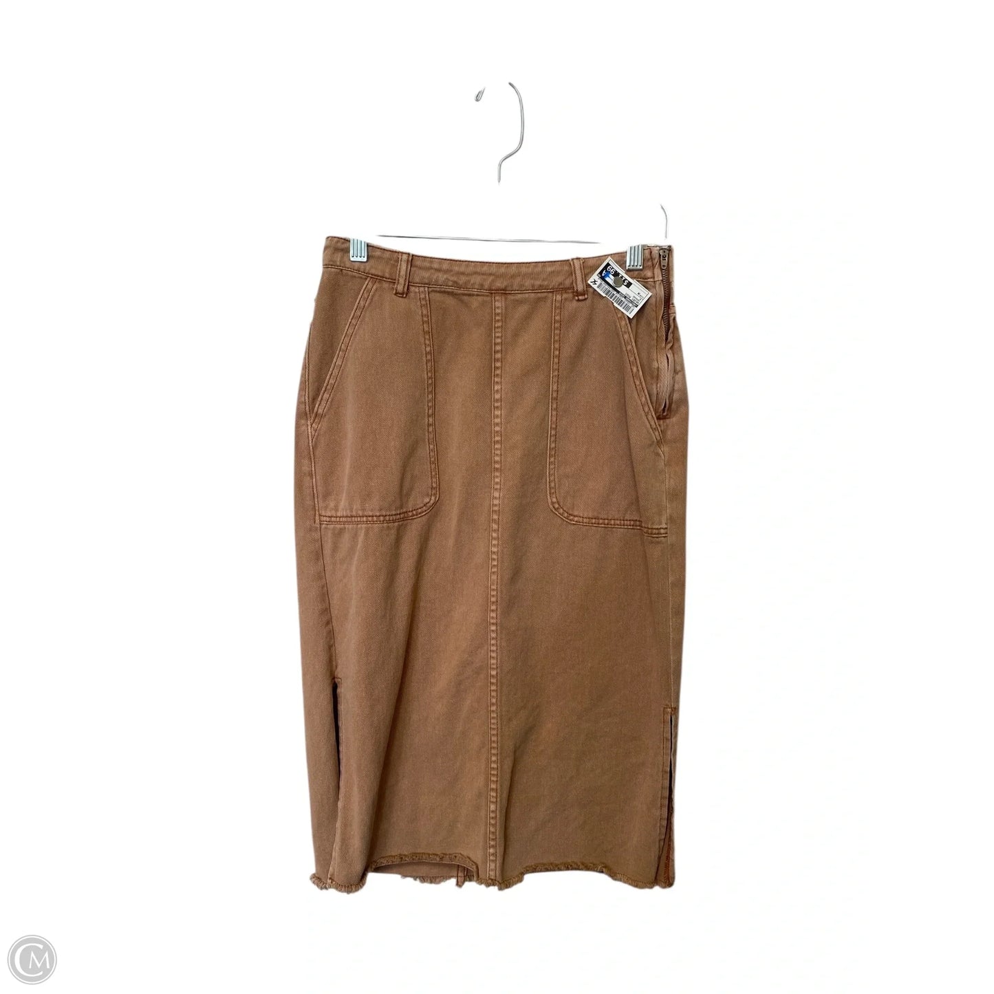 Skirt Midi By Mustard Seed In Orange, Size: M