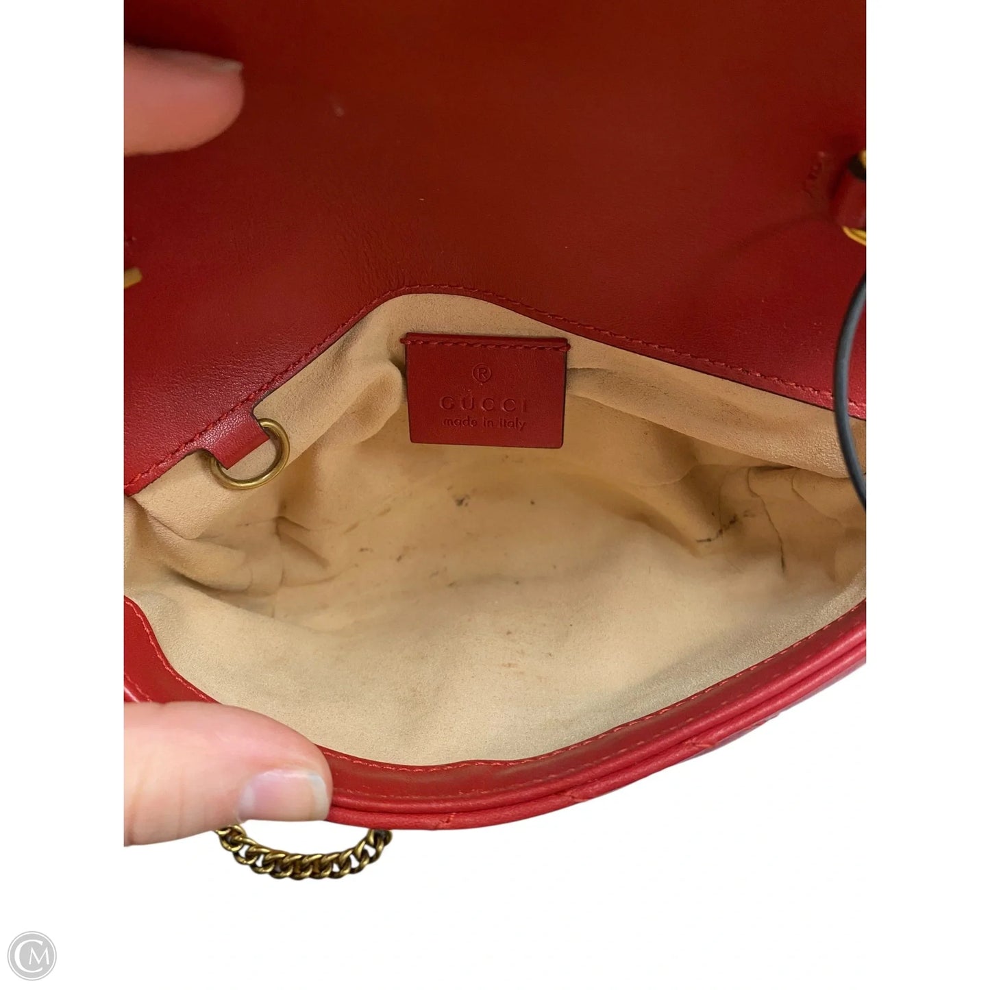 Crossbody Luxury Designer By Gucci, Size: Small