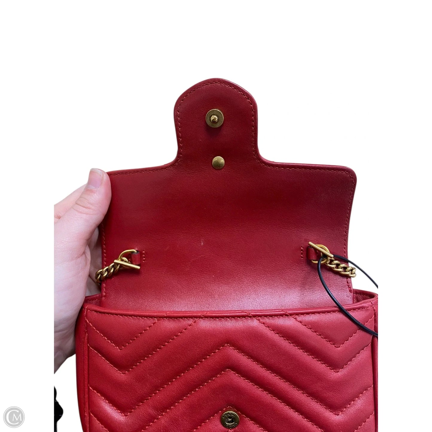 Crossbody Luxury Designer By Gucci, Size: Small