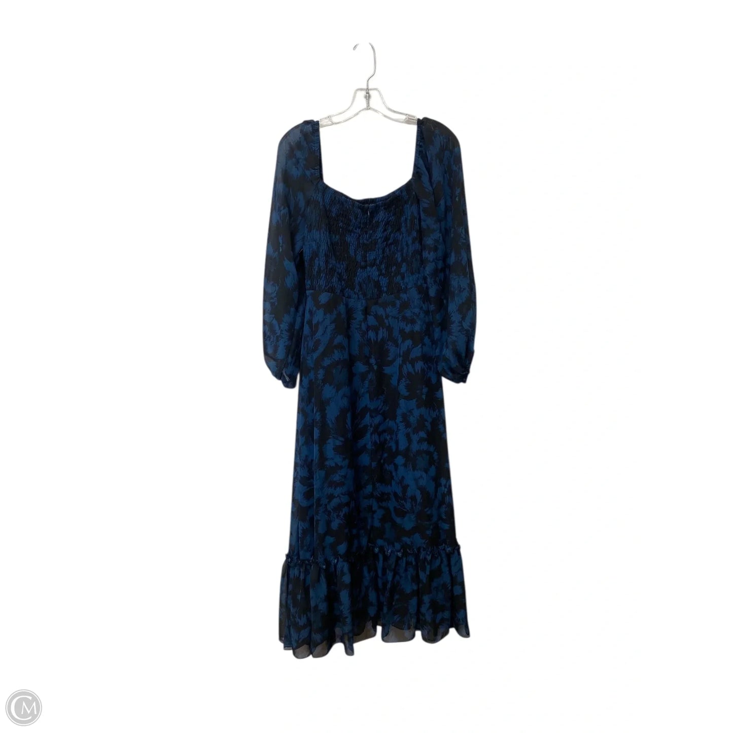 Dress Casual Maxi By Just Taylor In Blue, Size: M