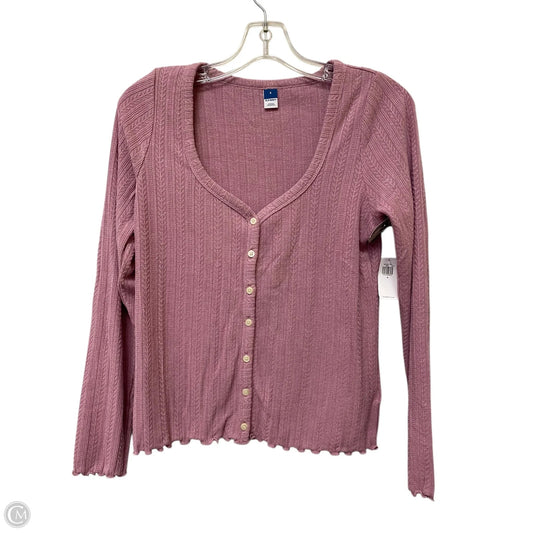 Top Long Sleeve By Old Navy In Purple, Size: S