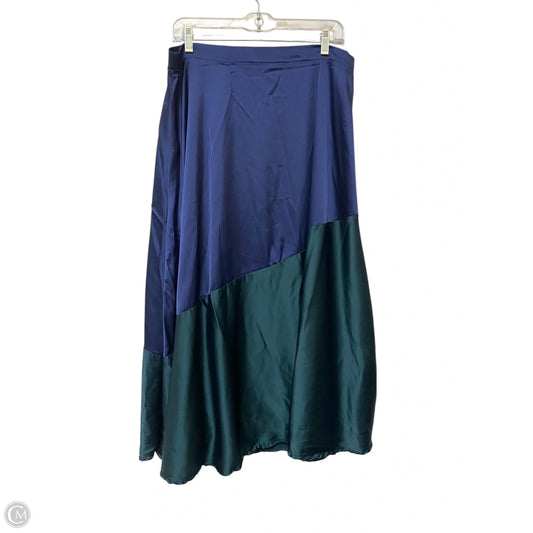 Skirt Maxi By Clothes Mentor In Blue & Green, Size: Xl