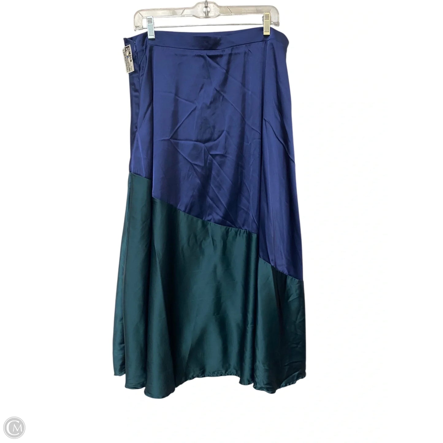 Skirt Maxi By Clothes Mentor In Blue & Green, Size: Xl