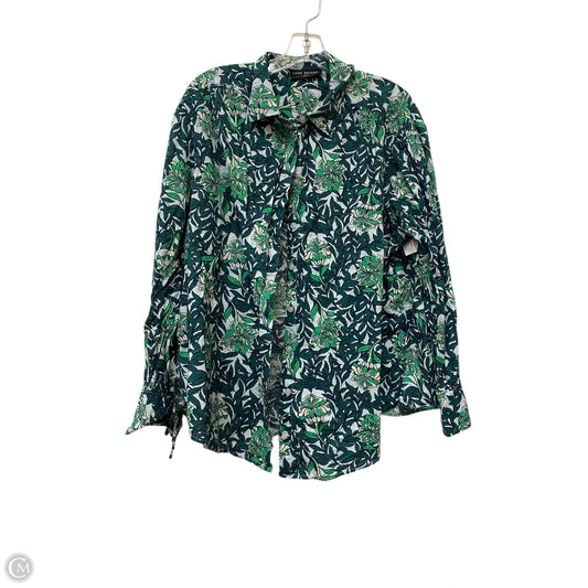 Top Long Sleeve By Lane Bryant In Green, Size: 18