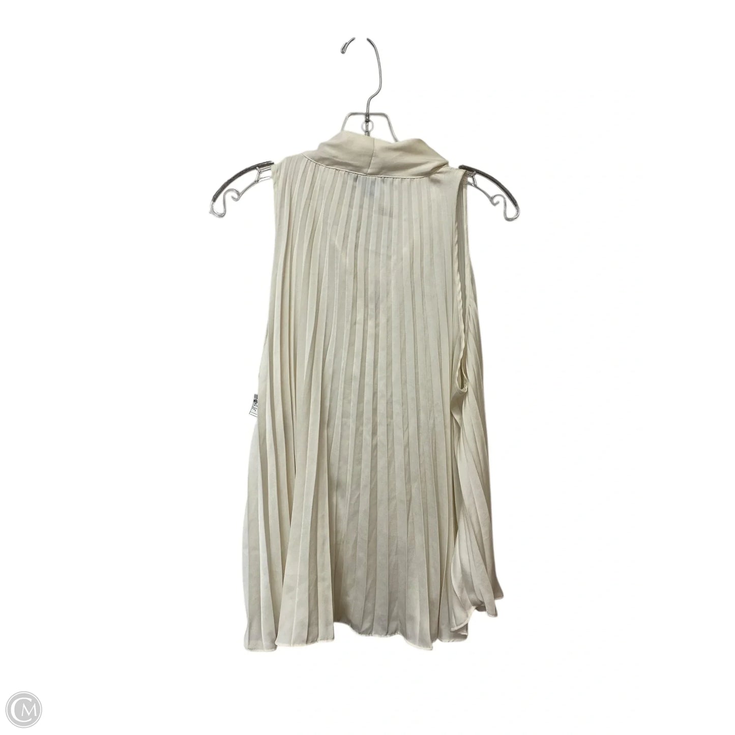 Top Sleeveless By Banana Republic In White, Size: L