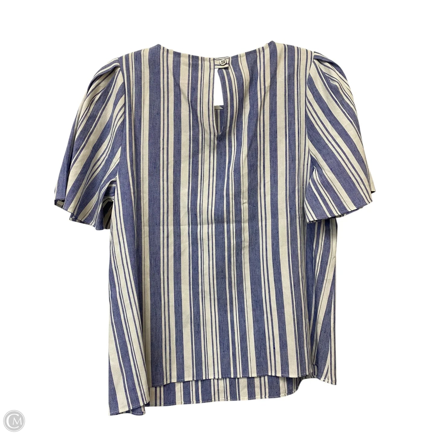 Top Short Sleeve By Cabi In Striped Pattern, Size: S
