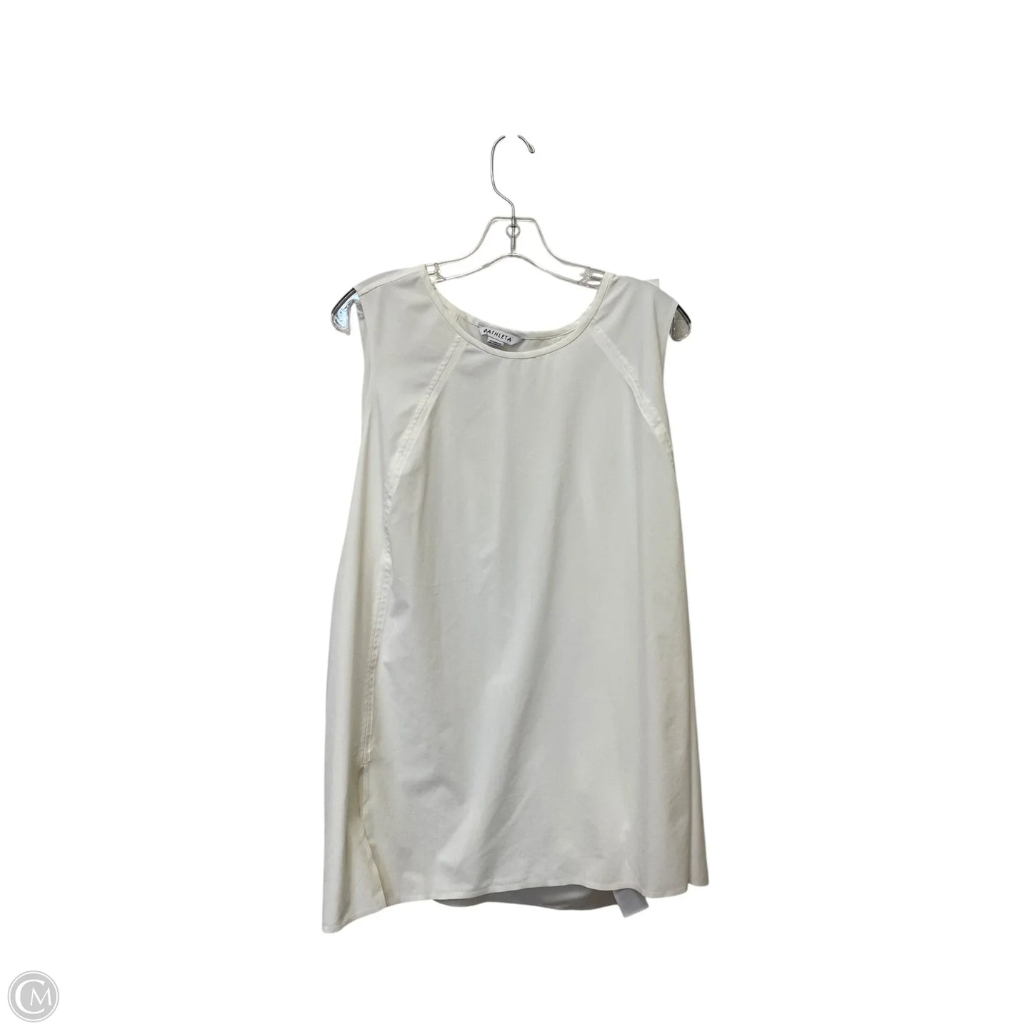 Top Sleeveless By Athleta In White, Size: 2x