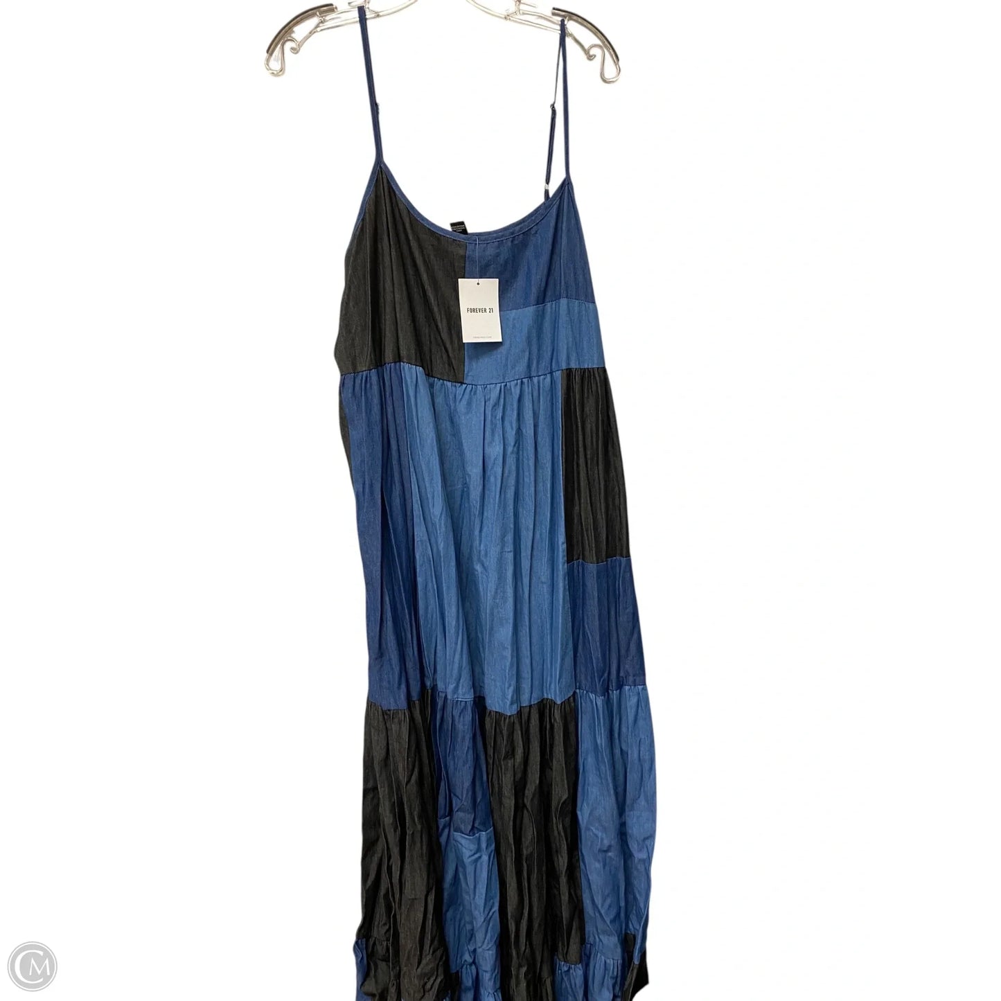 Dress Casual Maxi By Forever 21 In Blue, Size: 2x