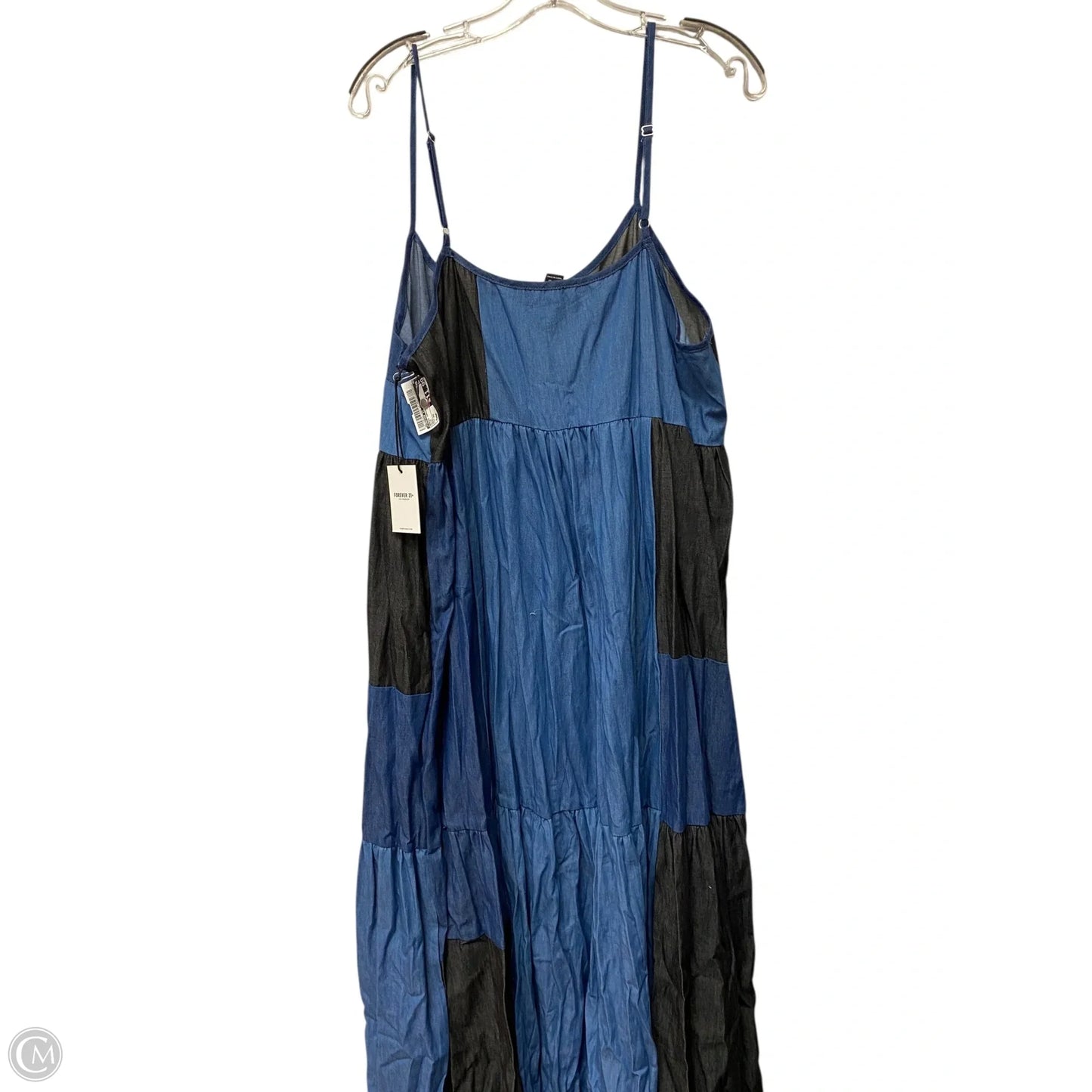 Dress Casual Maxi By Forever 21 In Blue, Size: 2x