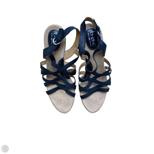 Shoes Heels Wedge By Boc In Black, Size: 11