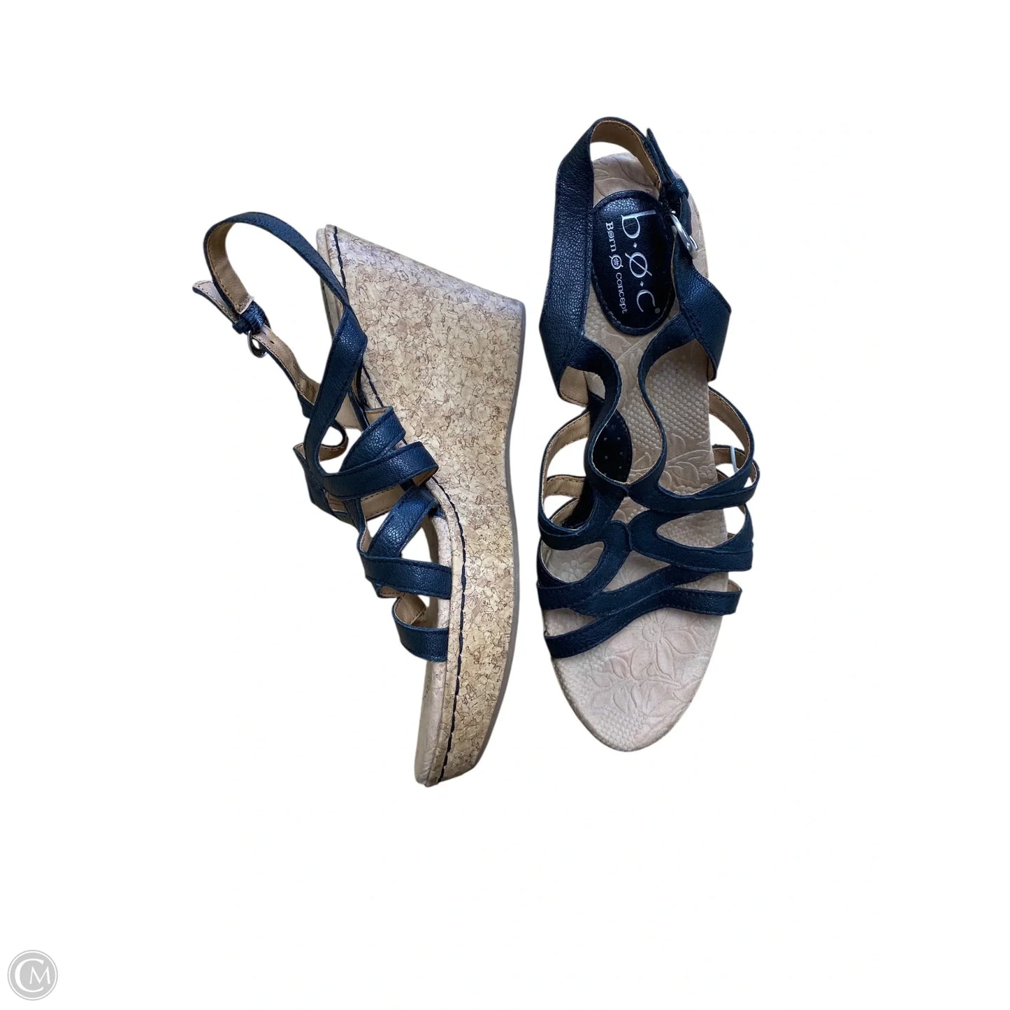 Shoes Heels Wedge By Boc In Black, Size: 11