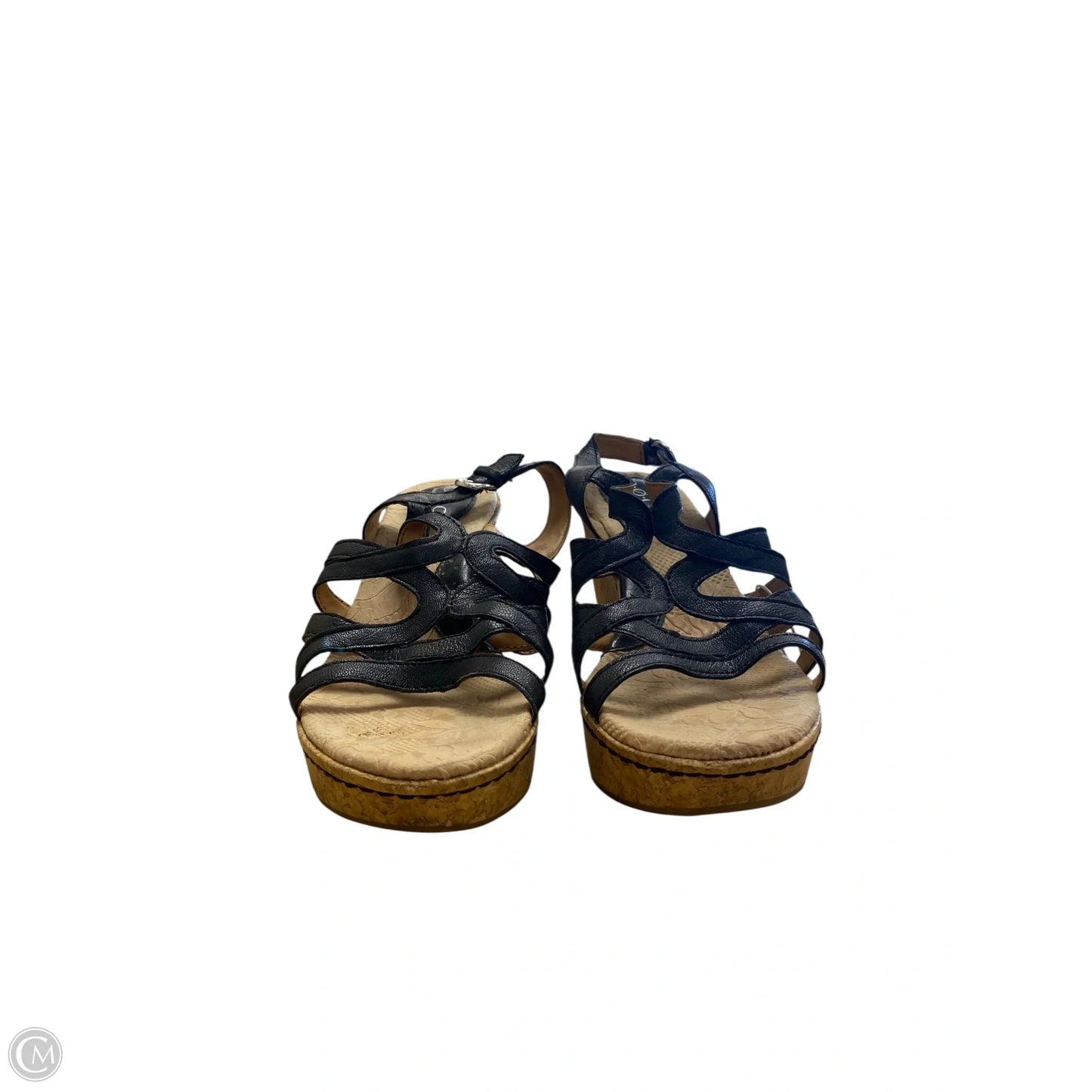 Shoes Heels Wedge By Boc In Black, Size: 11