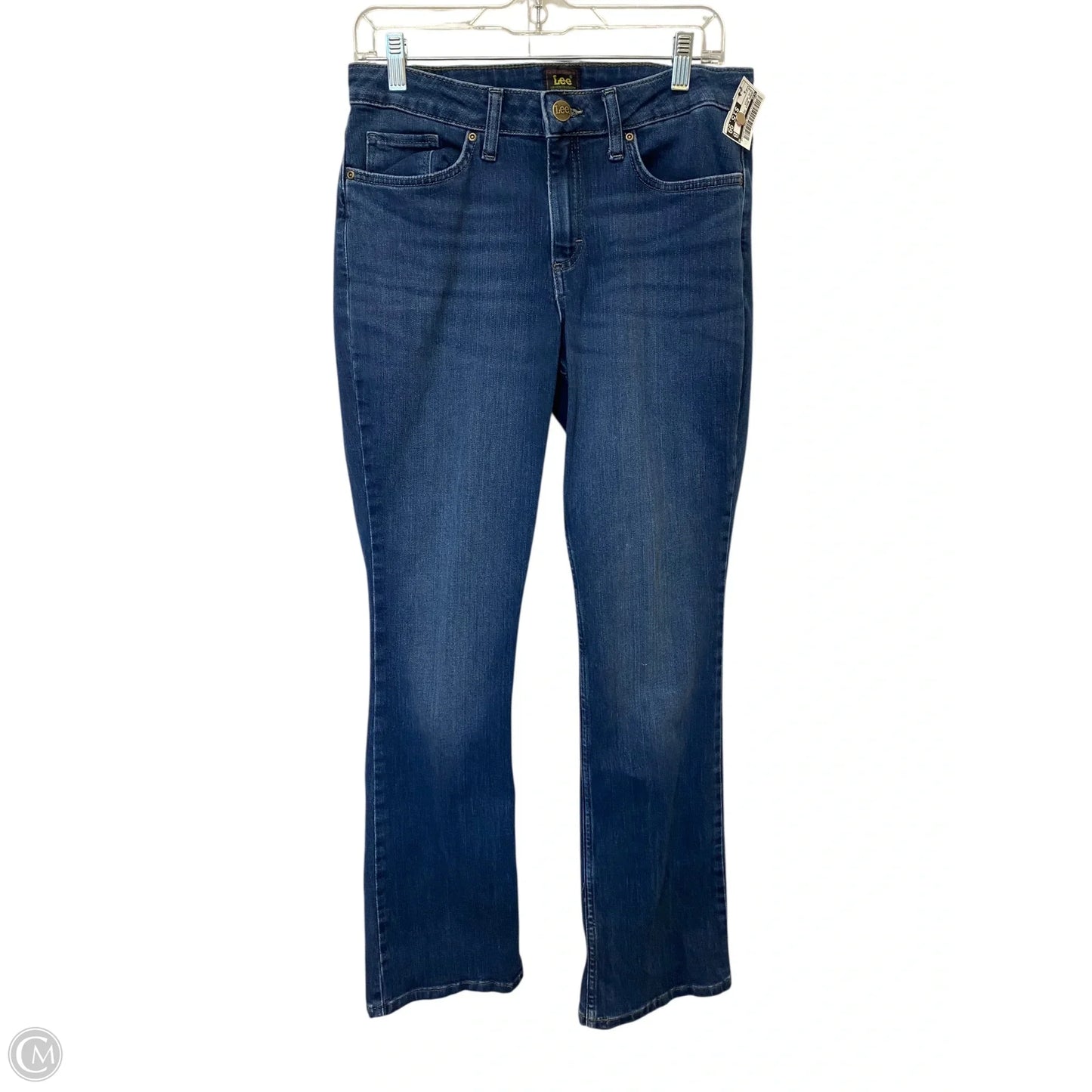 Jeans Boot Cut By Lee In Blue Denim, Size: 8