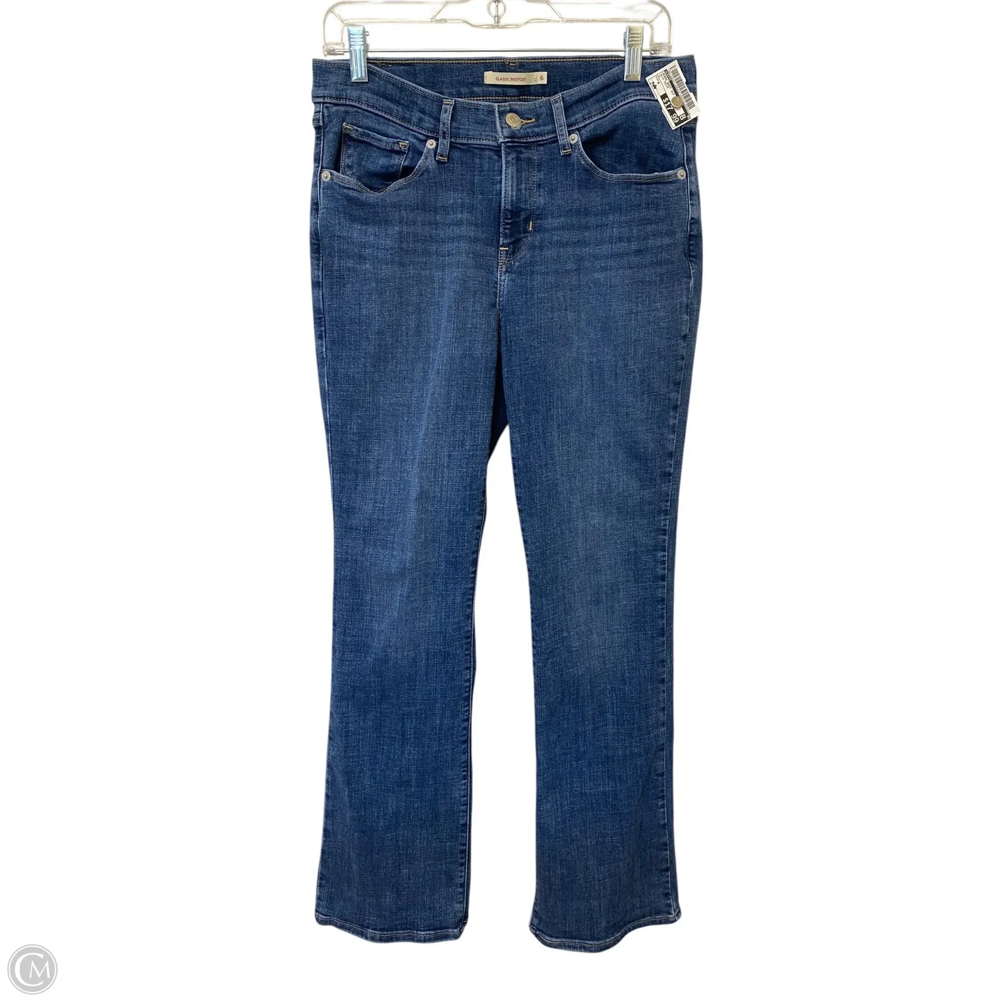 Jeans Boot Cut By Levis In Blue Denim, Size: 6