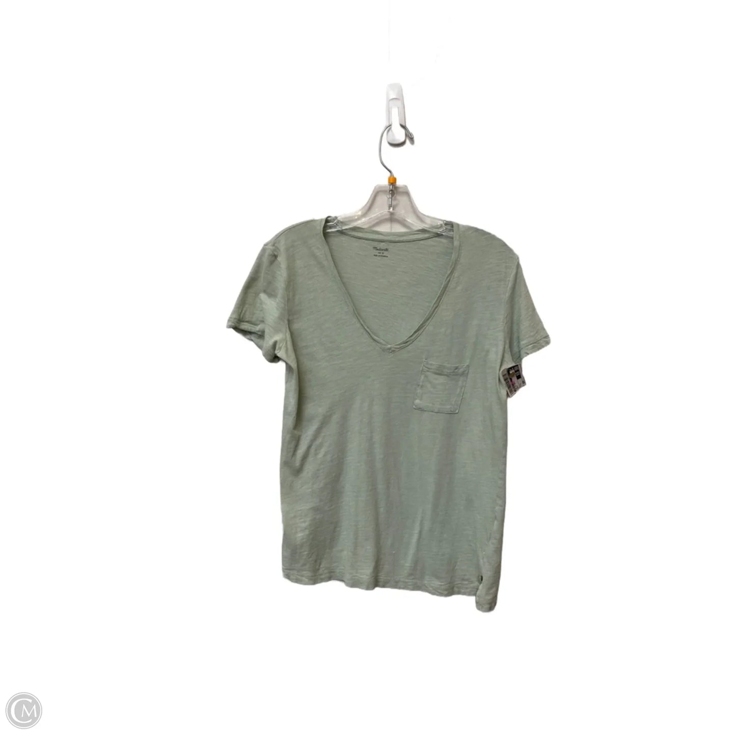 Top Short Sleeve Basic By Madewell In Green, Size: S