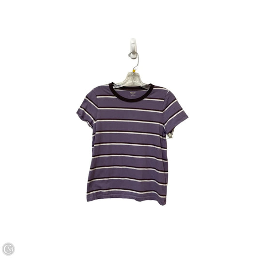 Top Short Sleeve By Madewell In Purple, Size: S