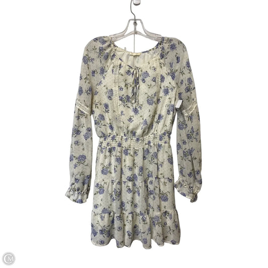 Dress Casual Short By Blu Pepper In Floral Print, Size: L