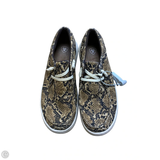 Shoes Flats By Ariat In Animal Print, Size: 7.5