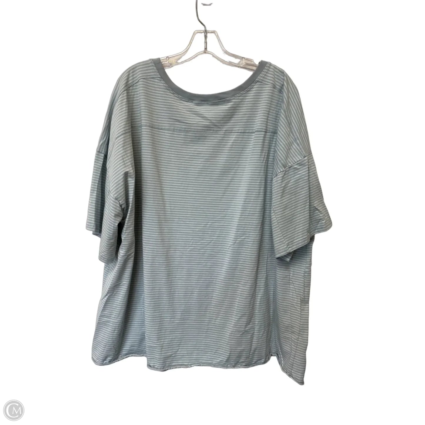Top Short Sleeve Basic By Cotton Bleu In Blue, Size: 3x