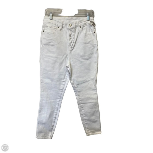Jeans Skinny By Good American In White, Size: 12