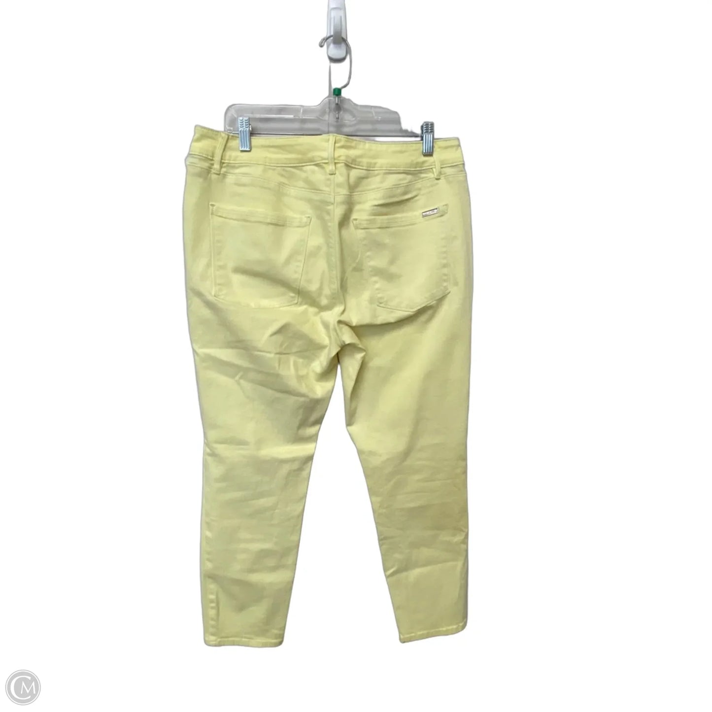 Pants Cropped By White House Black Market In Yellow, Size: 12