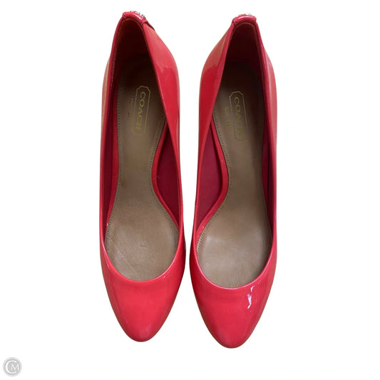 Shoes Designer By Coach In Pink, Size: 8