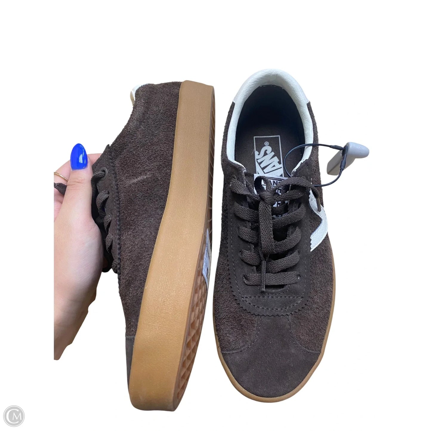 Shoes Flats By Vans In Brown, Size: 7.5