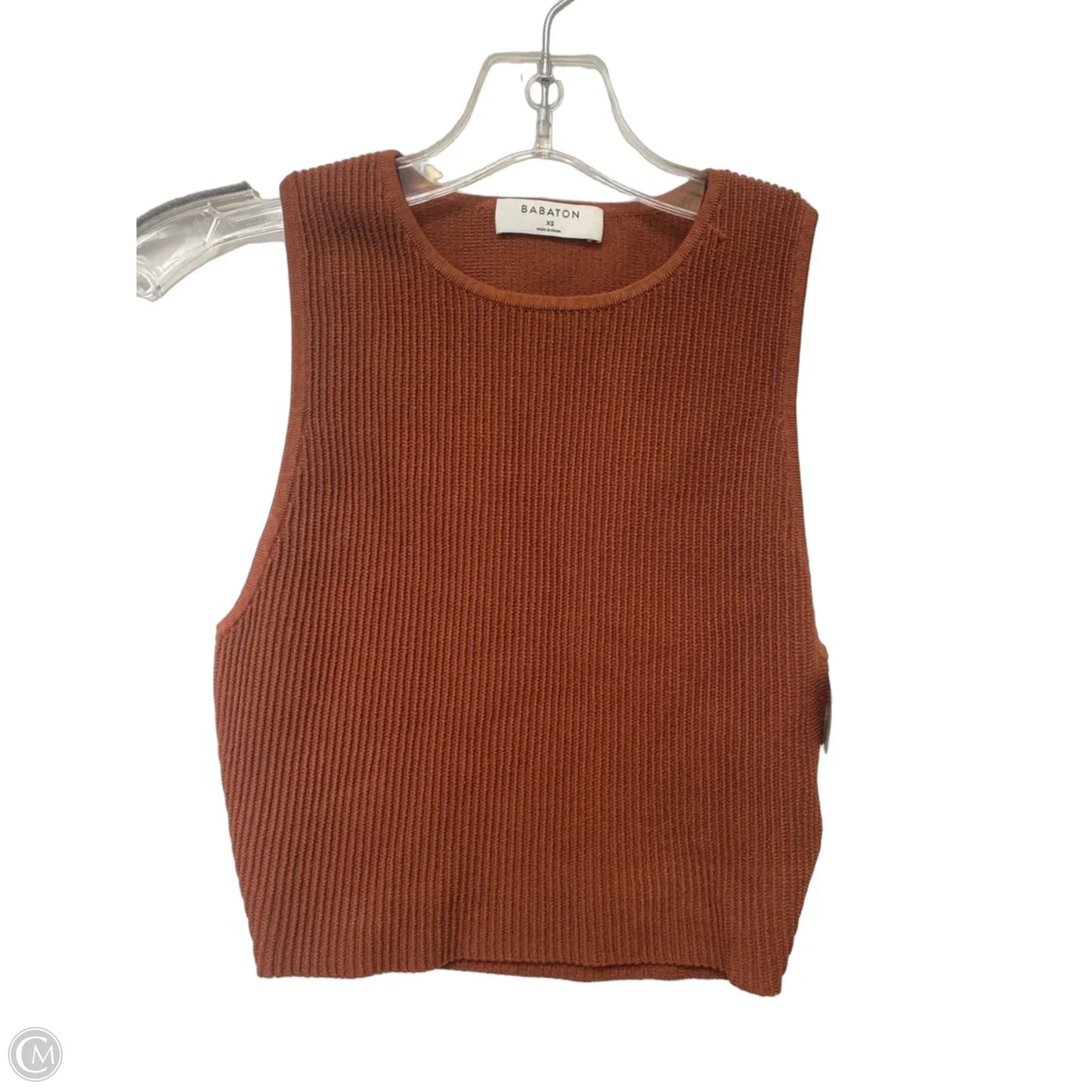 Athletic Tank Top By Babaton In Brown, Size: Xs