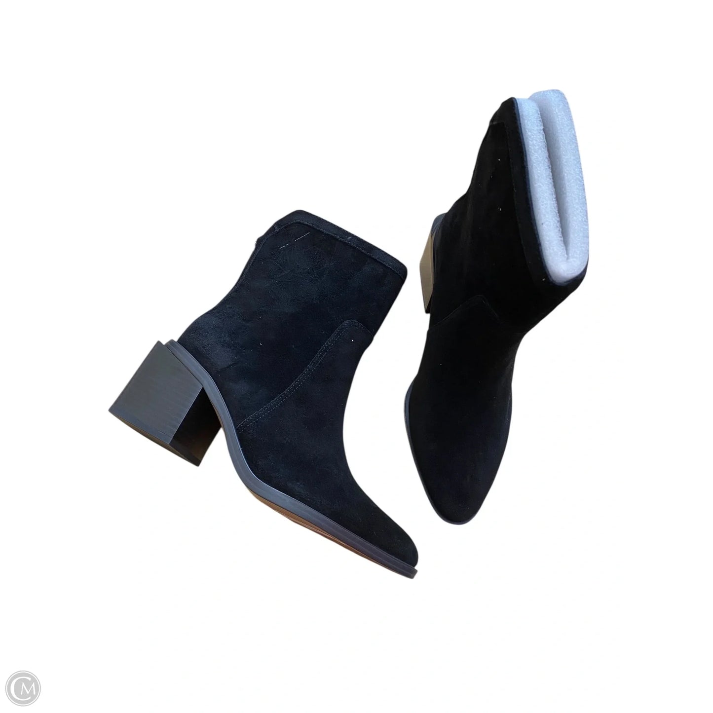 Boots Ankle Heels By Vince Camuto In Black, Size: 6.5