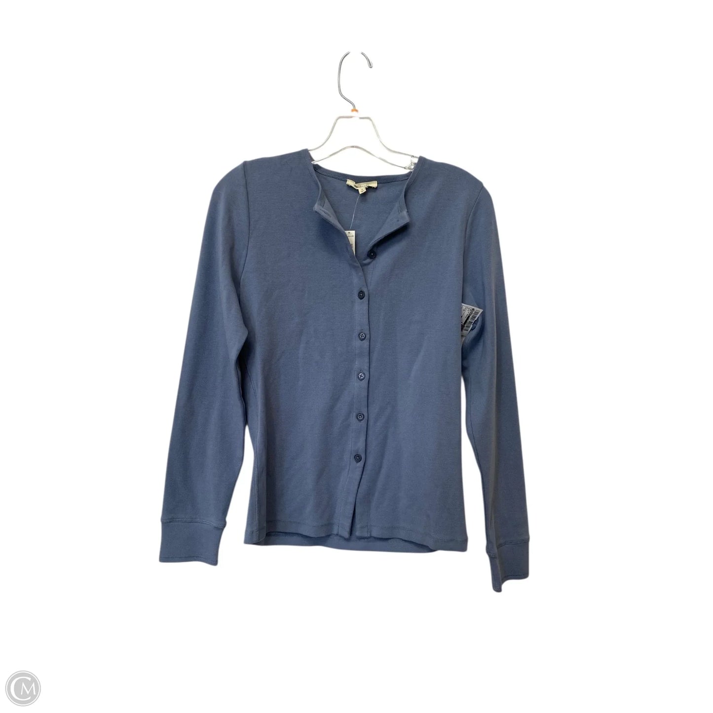 Top Long Sleeve Basic By Madewell In Blue, Size: M
