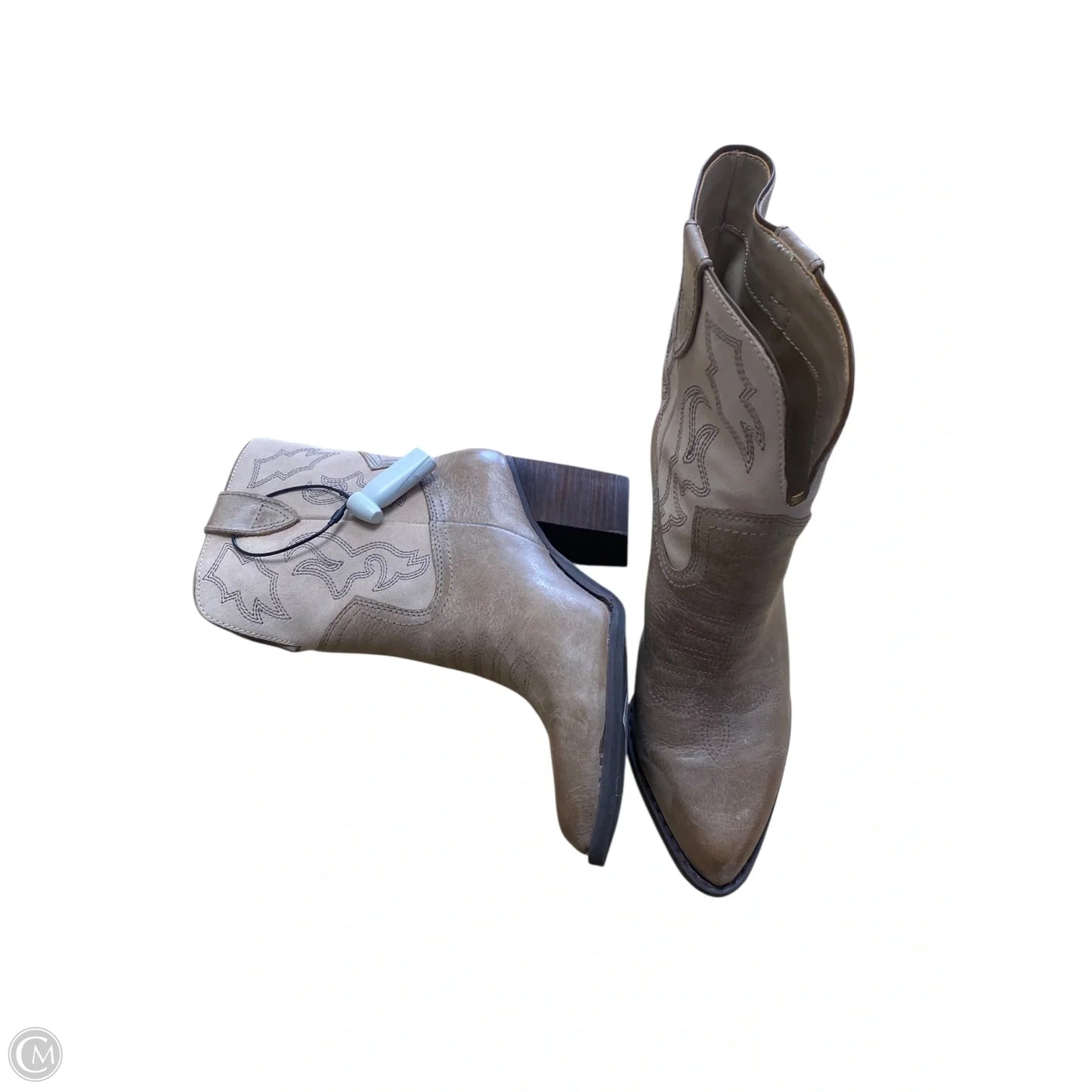 Boots Leather By Gb In Tan, Size: 6.5