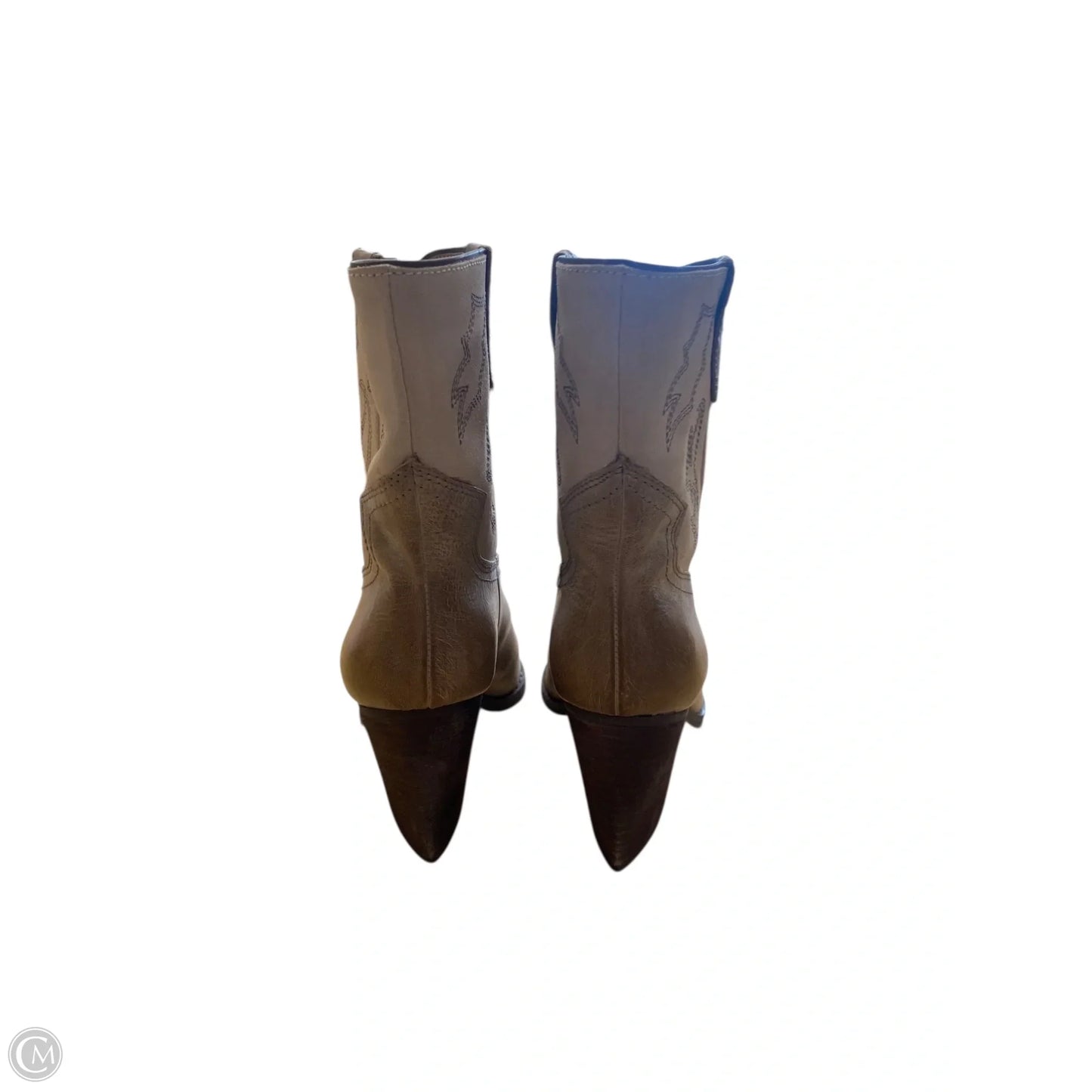 Boots Leather By Gb In Tan, Size: 6.5