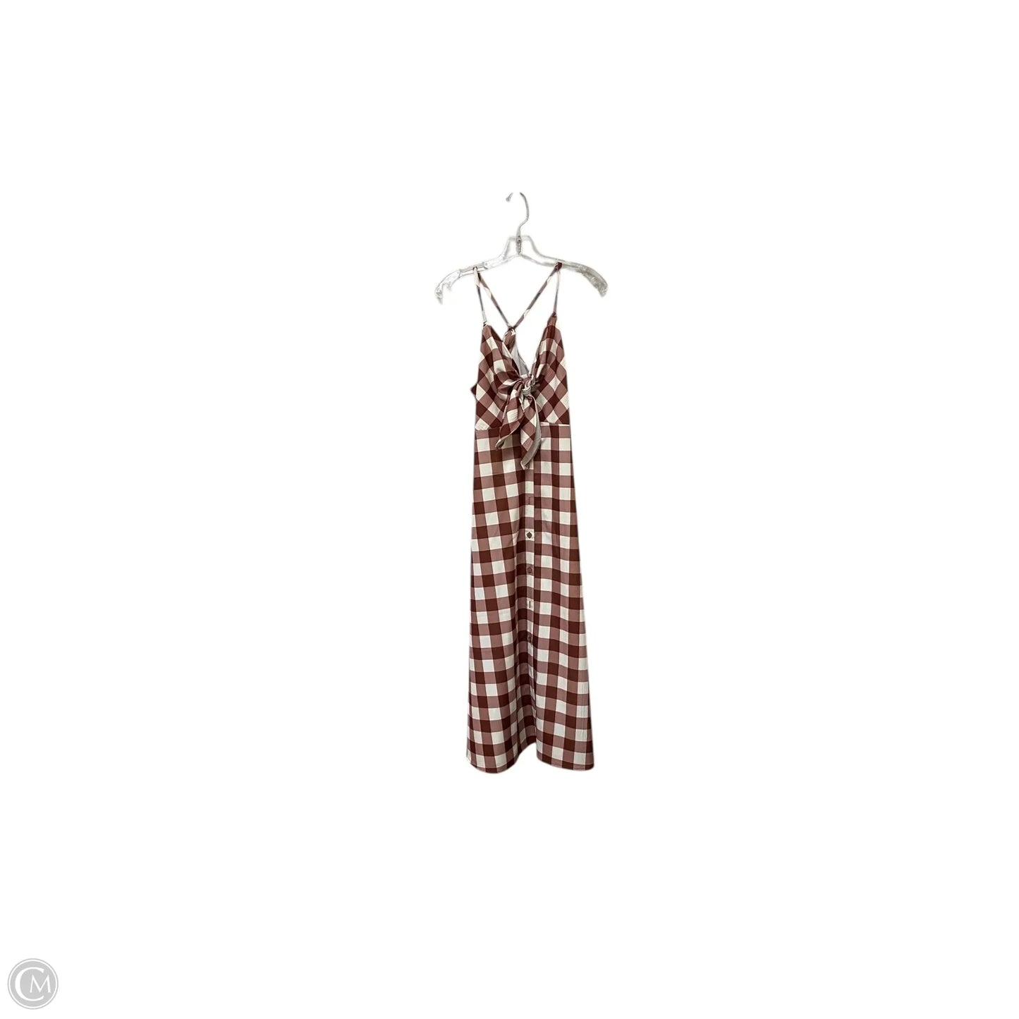Dress Casual Maxi By Cmf In Plaid Pattern, Size: S