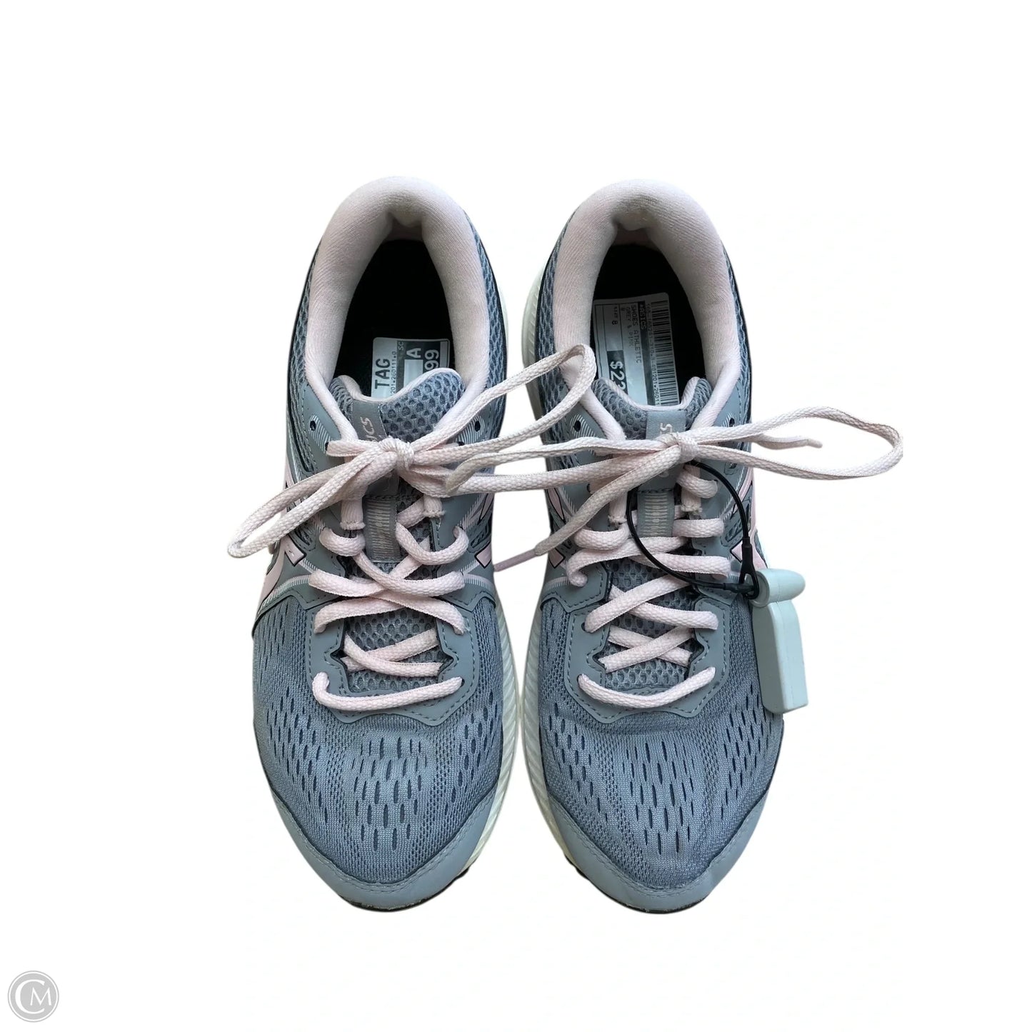 Shoes Athletic By Asics In Grey & Pink, Size: 8