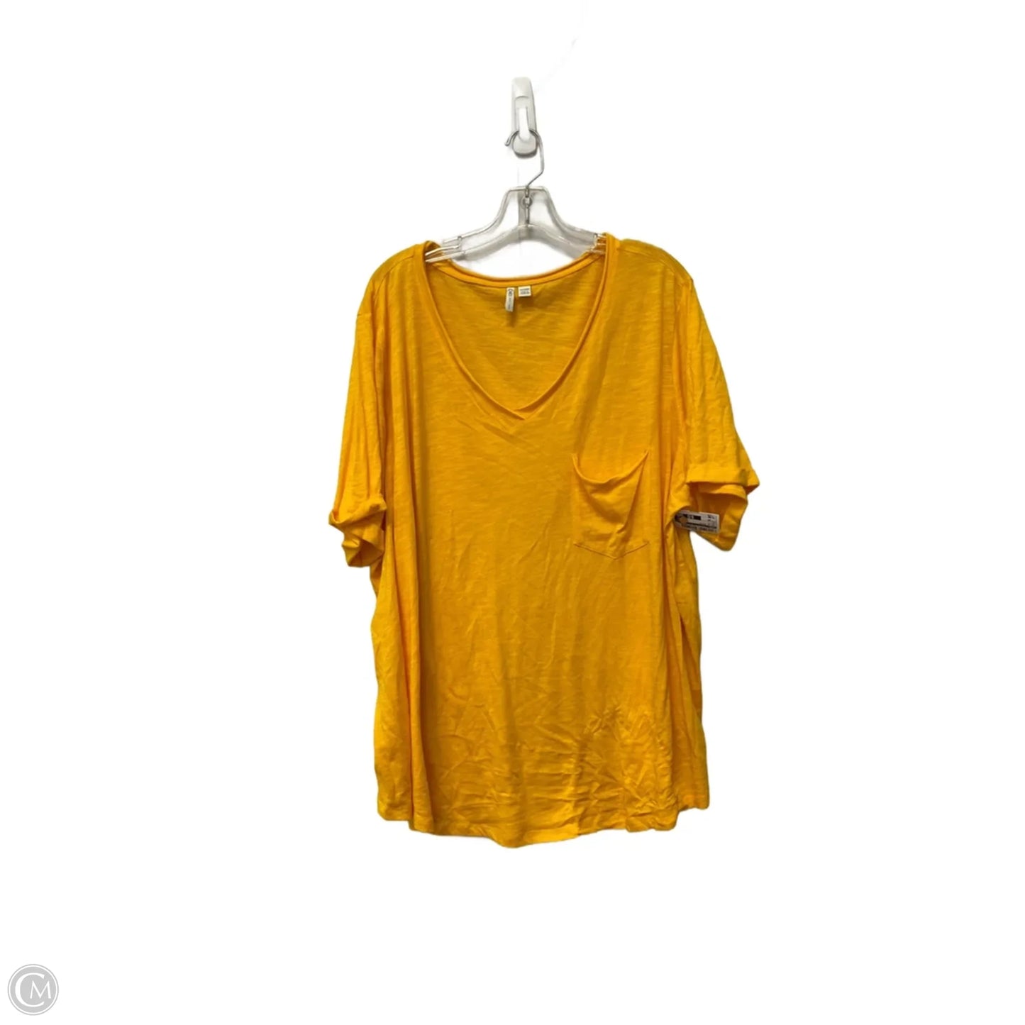 Top Short Sleeve Basic By Cato In Yellow, Size: 26