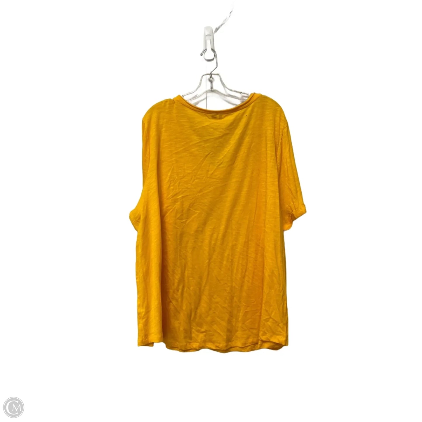 Top Short Sleeve Basic By Cato In Yellow, Size: 26