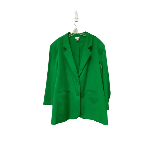 Blazer By Ava & Viv In Green, Size: 2x