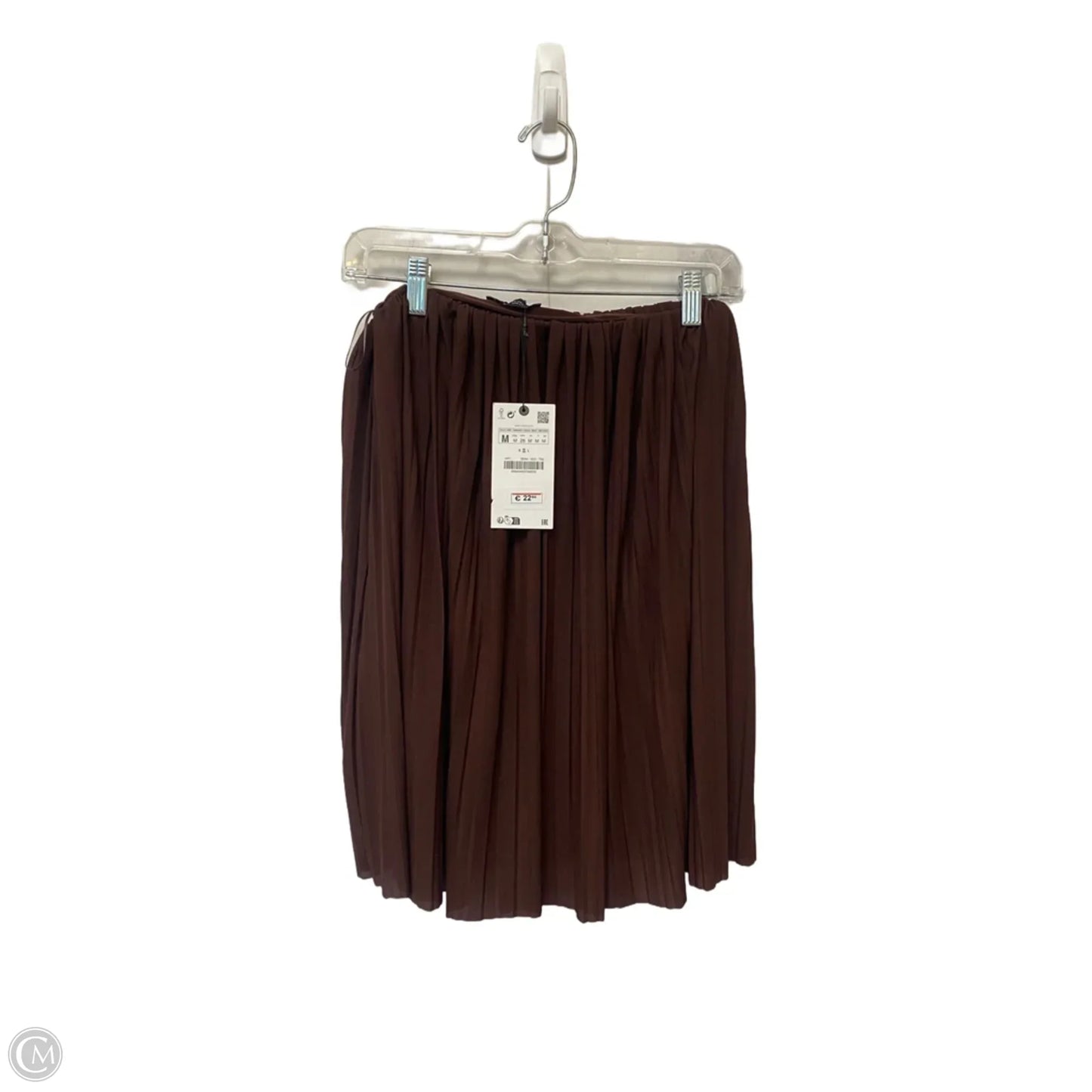 Skirt Midi By Zara In Brown, Size: M